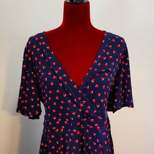 Torrid size 0 flutter sleeve dress